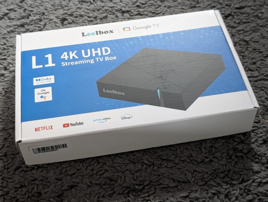Odtwarzacz 4K LeLelbox L1 Google TV Box 4gb/32gb Lan WiFi Android TV6