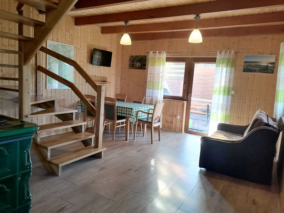 Zielony Domek z kominkiem na Kaszubach Wolny Sylwester wakacje Kaszuby