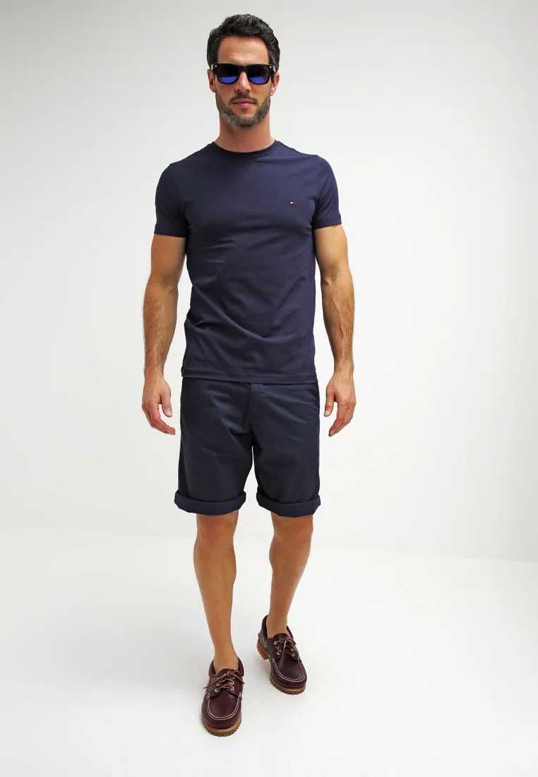 Oryginalny Tommy Hilfiger granatowy T-shirt koszulka OKAZJA !!!