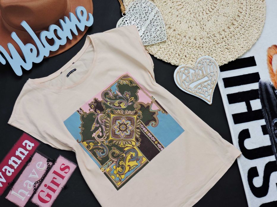 Reserved t shirt print ornamnet xs