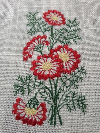 obrus serweta haftowana  kwiaty do kolekcji