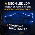 NEON LED – NISSAN SKYLINE R34 GTR | Dekoracja Garażu/Pokoju