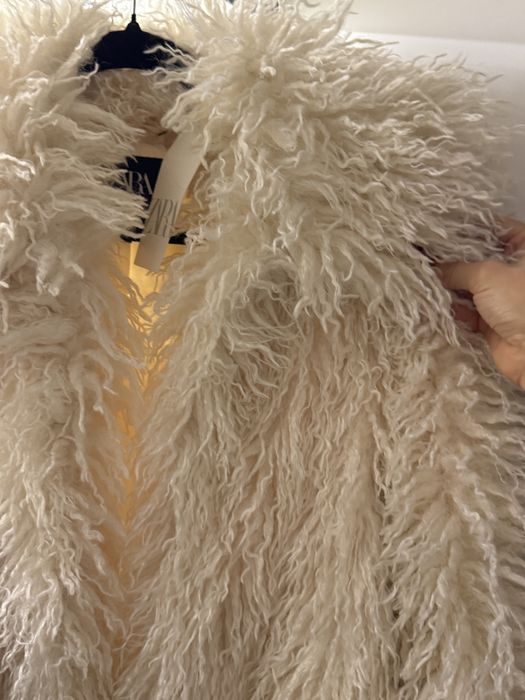 Шубка искусственная  zara шуба