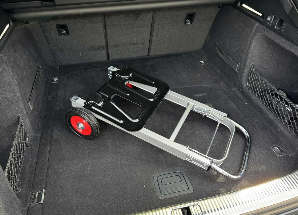 WÓZEK TRANSPORTOWY MŁYNARKA Składany Alu 90kg metalowe koła łozyskiem
