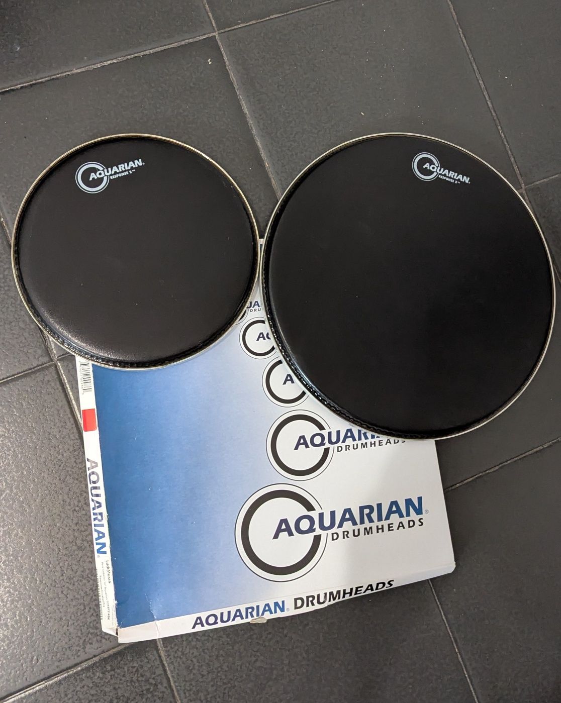 Aquarian Black Response 2 Peles Drumheads 10 e 14