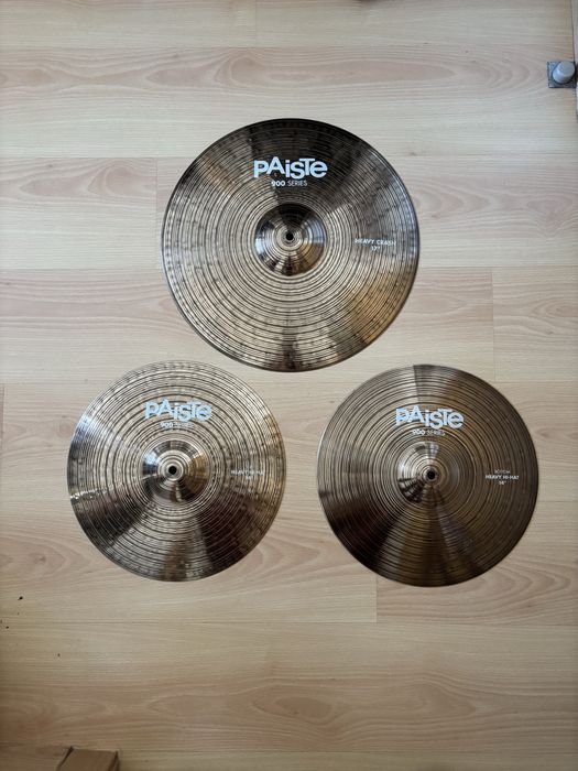 Conjunto Pratos Paiste 900 Series - Hi Hat e Crash