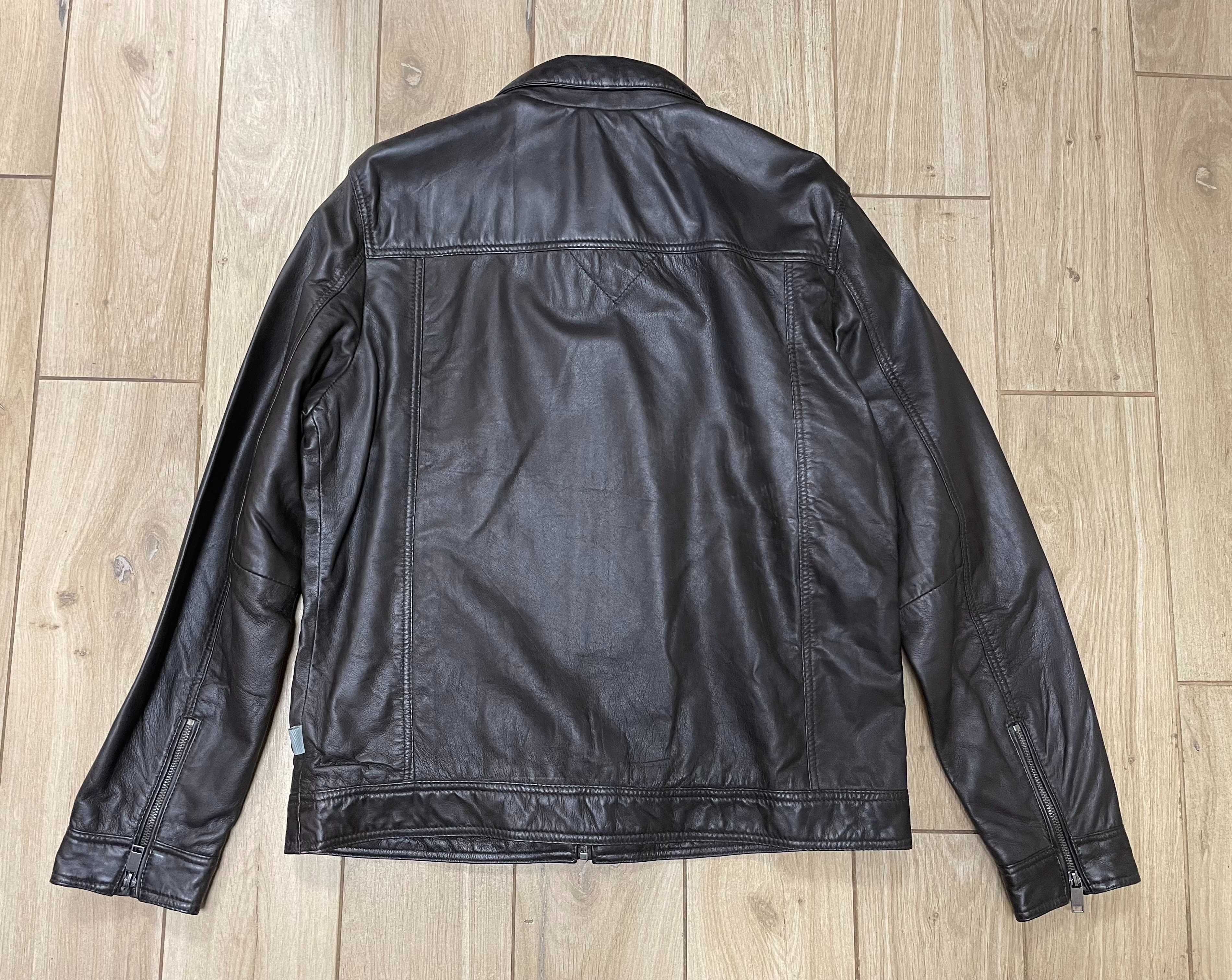 Lee Cooper mode BRIAG BROWN męska kurtka skóra owcza r. XL ciemny brąz