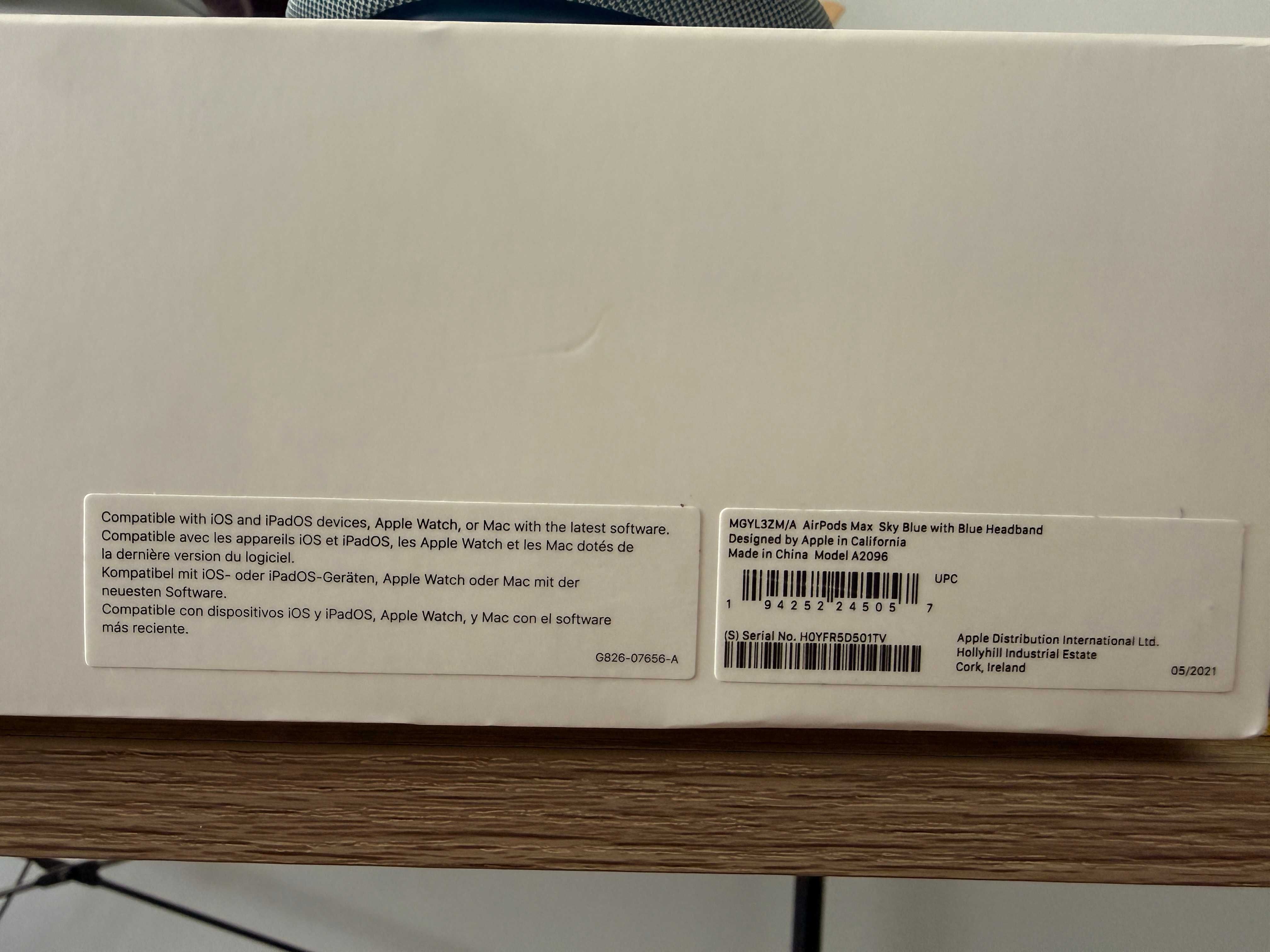 Навушники Apple AirPods Max у кольорі Sky Blue (1 покоління)