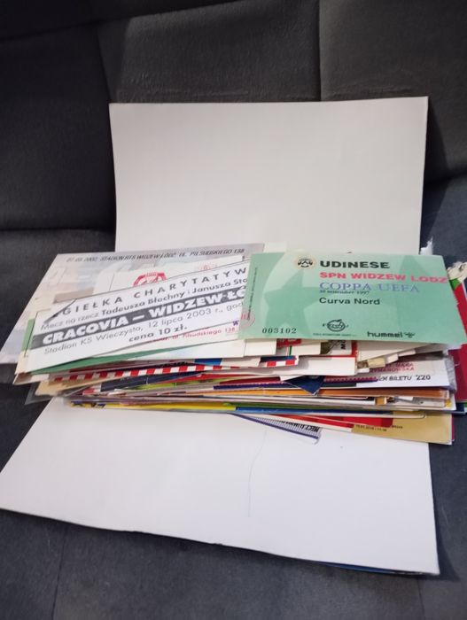 Bilety z meczów piłkarskich Widzew różne kluby