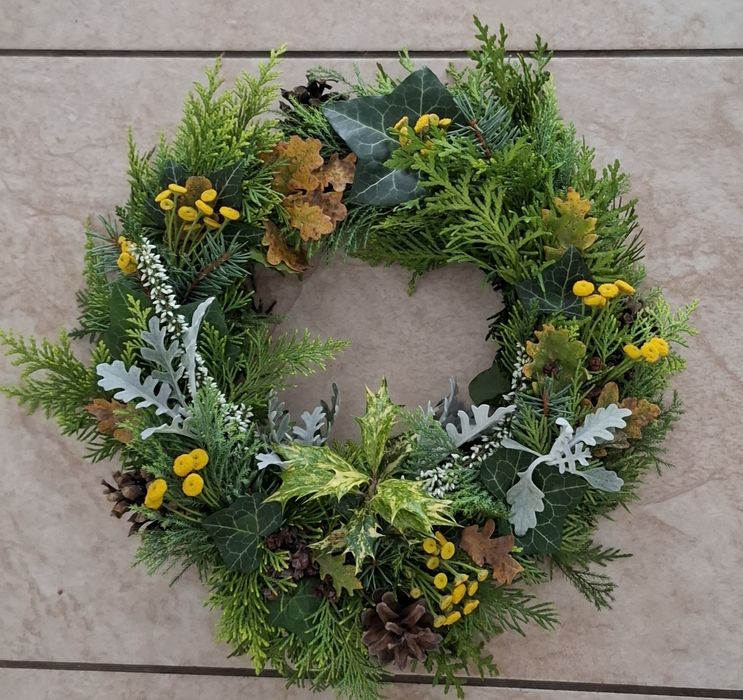 Wianek kompozycja  jesienna