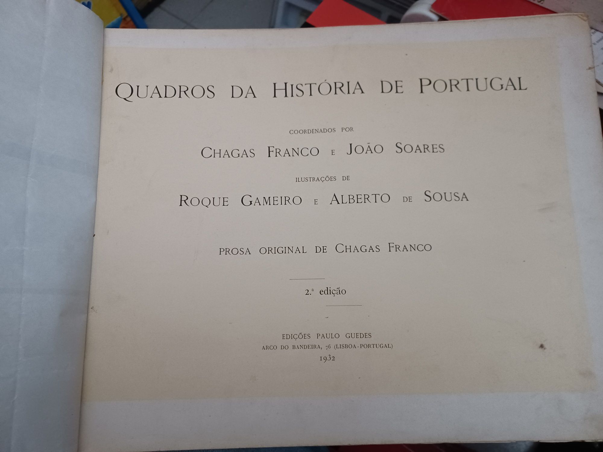 Quadros da História de Portugal de Chagas Franco e João Soares