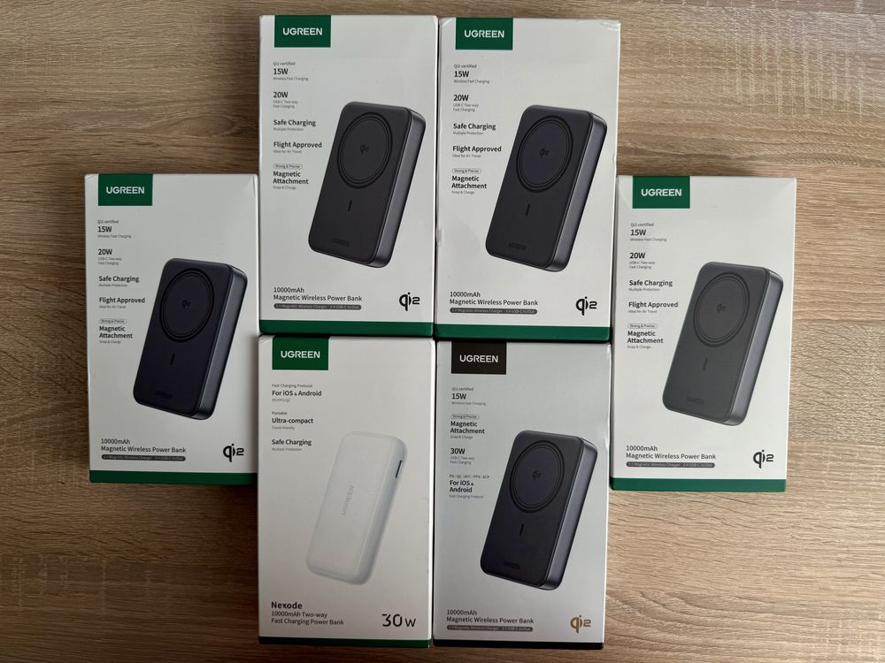 магнітний павербанк UGREEN для айфона qi2 магсейф повербанк powerbank