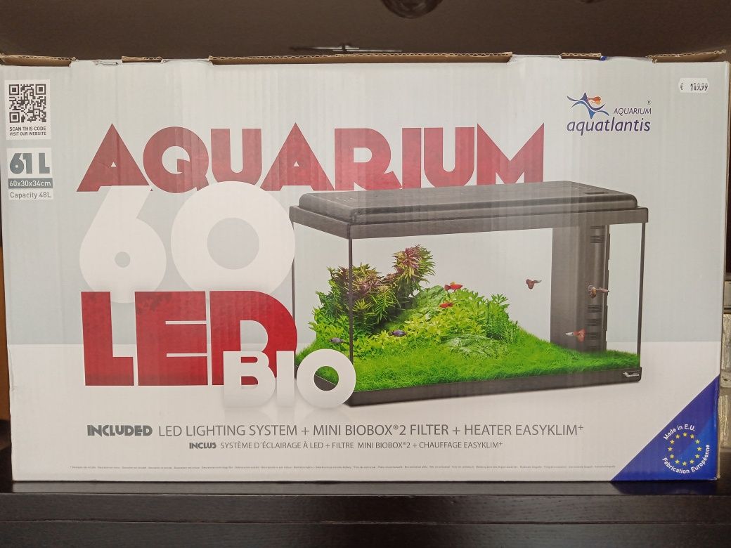 Aquário Aquatlantis 60litros led