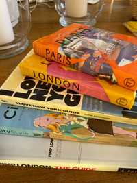 Livros Guias de viagem de cidades Paris Londres e outras cidades