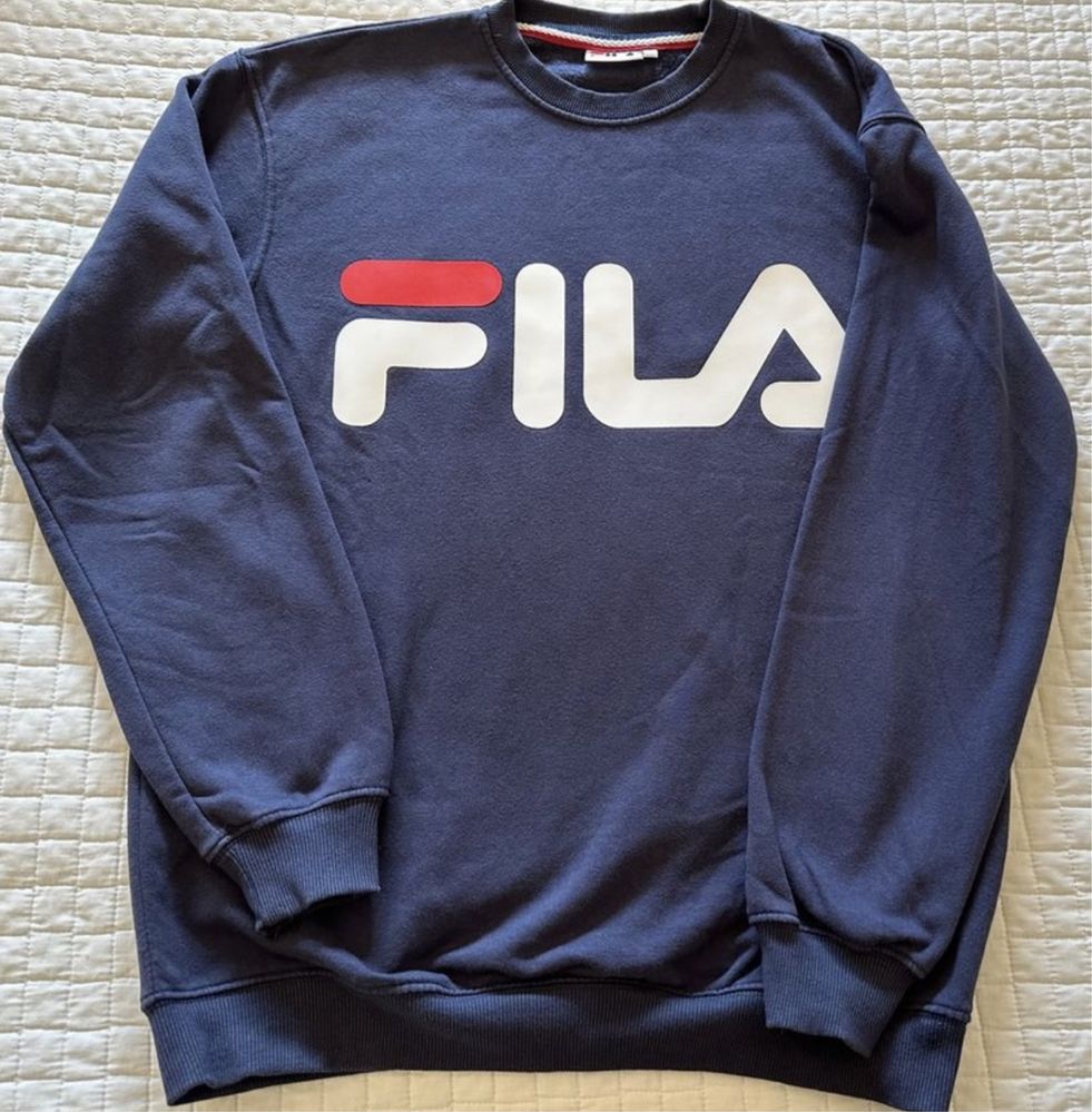 Sweatshirt azul escura FILA tamanho S