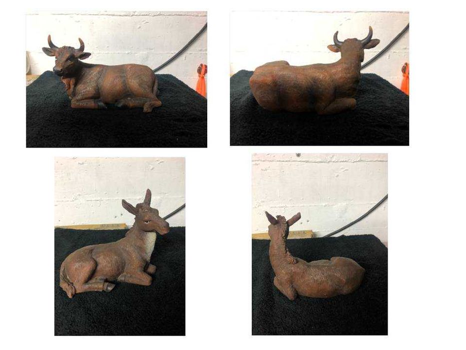 Presépio Completo com Figuras + Árvore Iluminada + Pai Natal