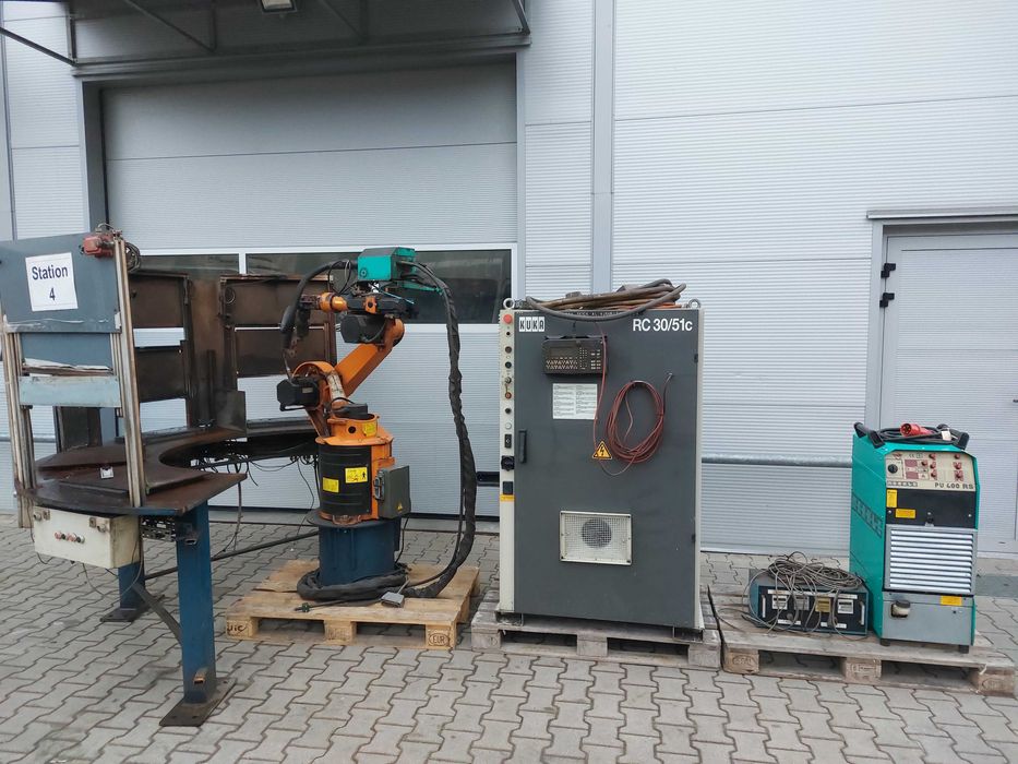 Zautomatyzowane stanowisko spawalnicze spawarka MERKLE PU KUKA KR360/6