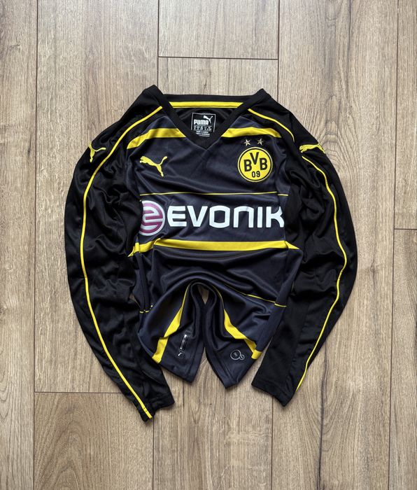 Koszulka piłkarska dziecięca longsleeve Puma BVB Borussia Dortmund