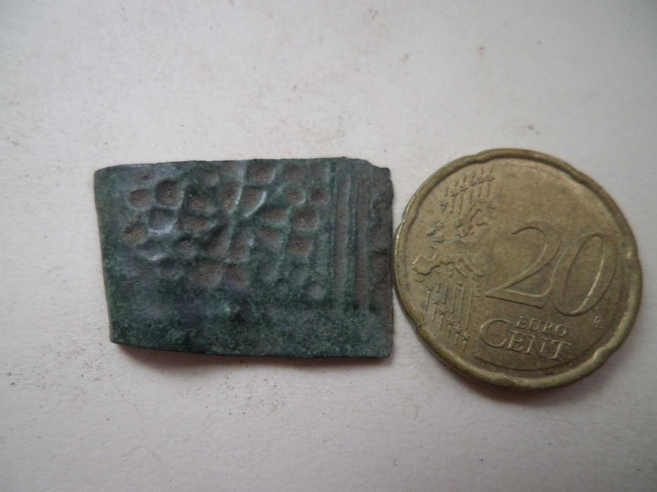 'Peça' antiga em Bronze com Patina Verde