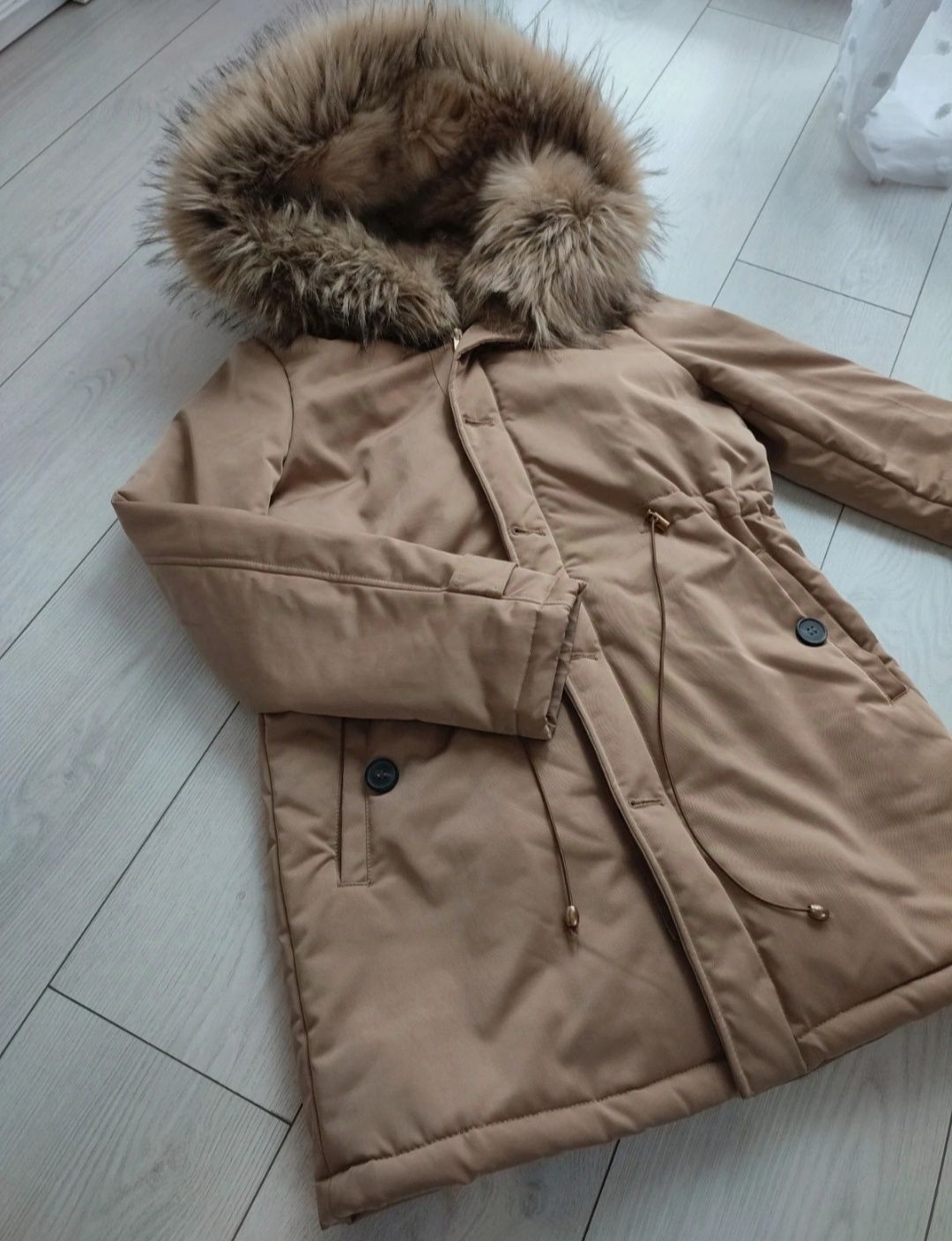 Kurtka k.zell M z futerkiem zimowa parka
