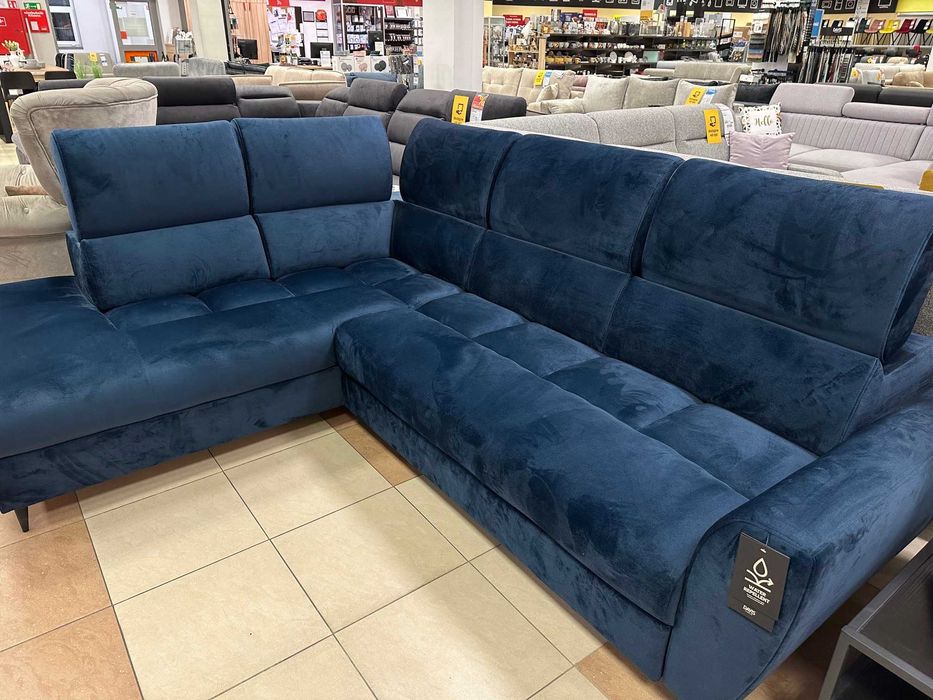 NAROŻNIK zagłówki regulowane, funkcja spania