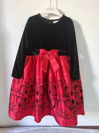 Sukienka czarno czerwona roz 98