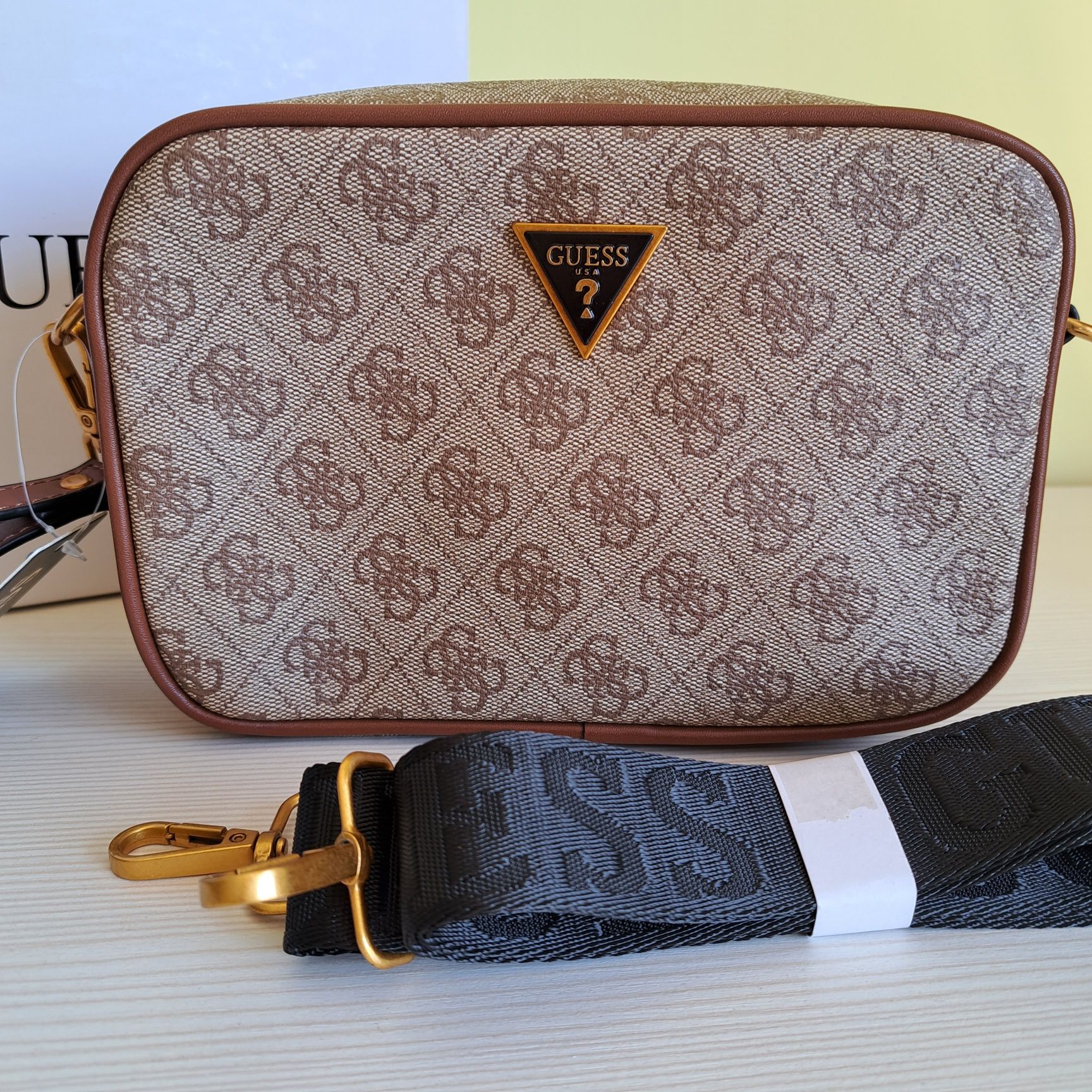 Сумка чоловіча GUESS  Сумка мужская Гесс Гуес  Vezolla барсетка беж