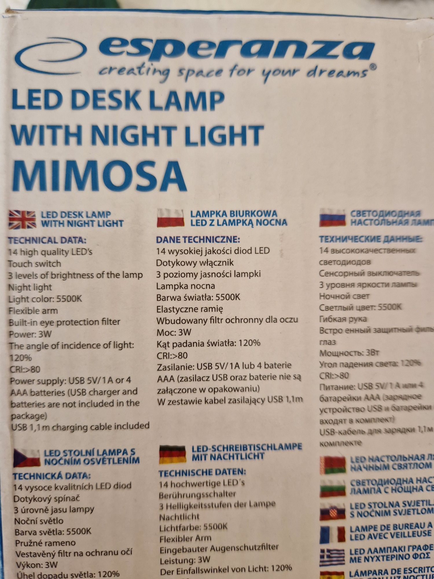 Lampka LED biurkowa