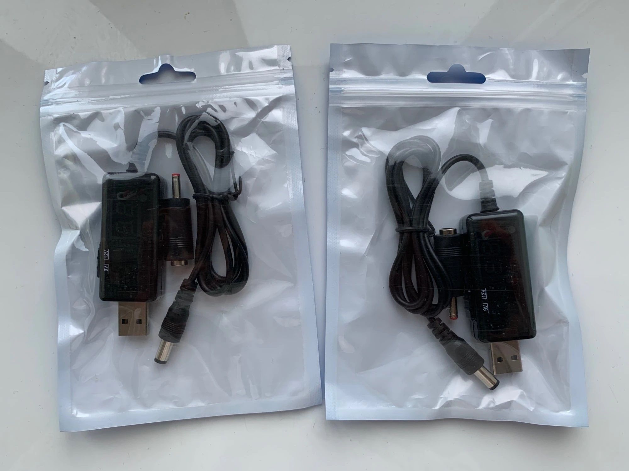 Usb кабель для роутера с 5 на 9-12 вольт 2 переходника