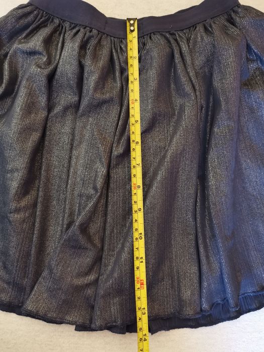 Okazja!!! Nowa spódniczka błyszcząca srebrna  128