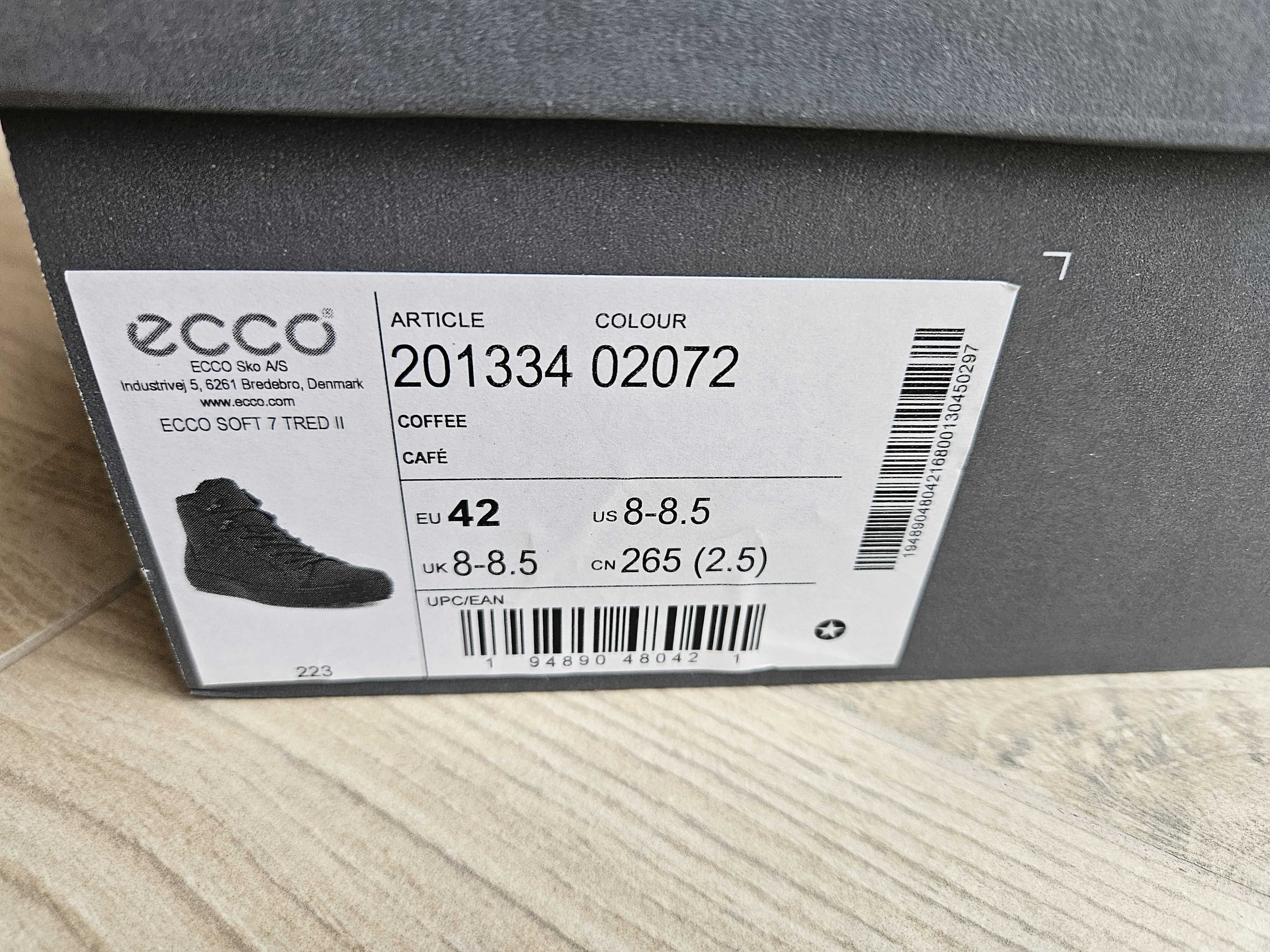 Buty ecco zimowe 42 hydroxmax soft 7 tred II nubuk