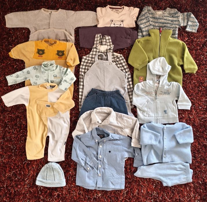 Roupinhas de menino até 68cm 6 meses