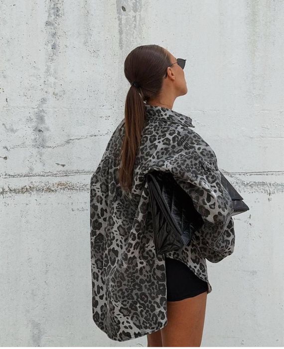 Джинсова сорочка(леопард)