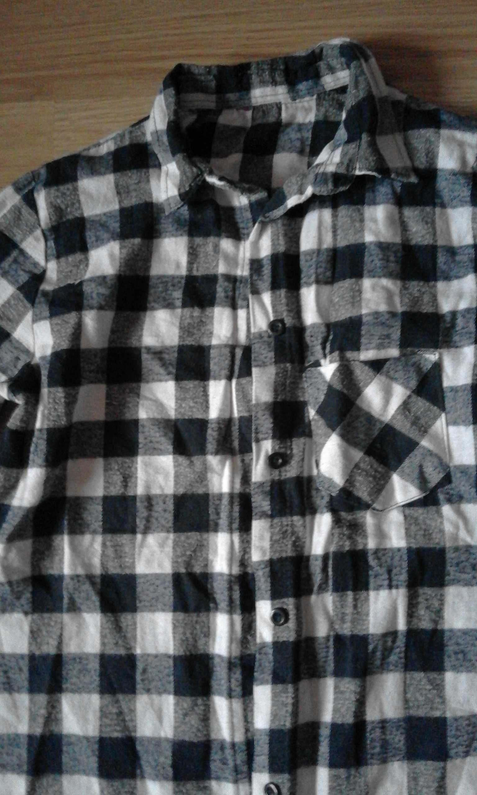 koszula w kratkę flanelowa