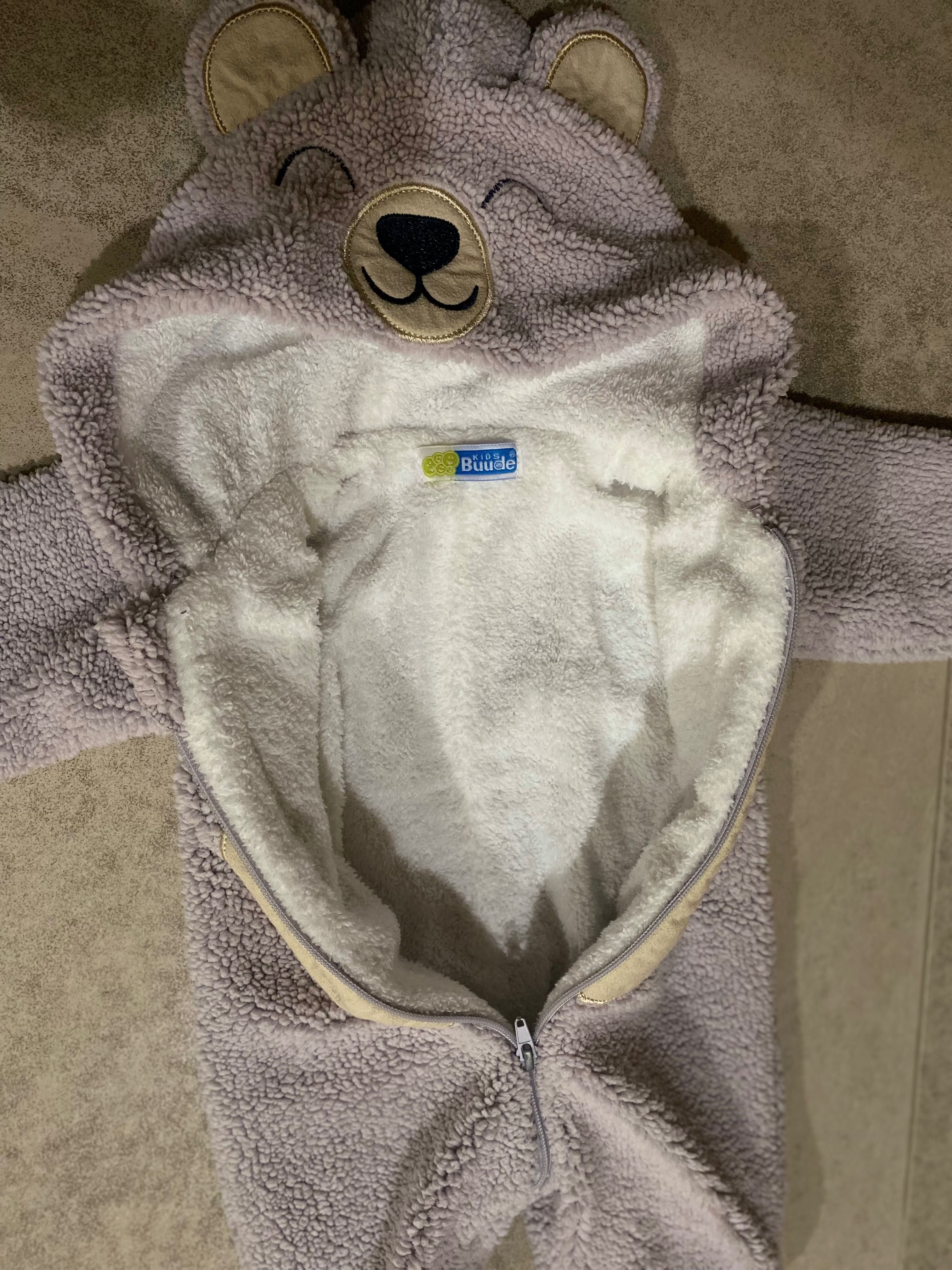 Сліп-комбінезон з капюшоном для малюка «ведмедик"