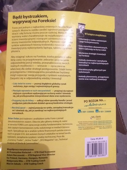 Inwestycje walutowe dla bystrzaków książka dla inwestorów
