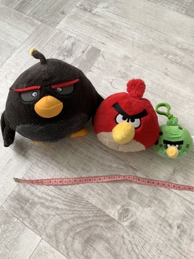 Оригинал angry birds мягкие 3 шт.