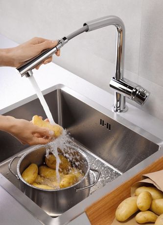 Кухонний змішувач для мийки з лійкою Minta GROHE (32168000)