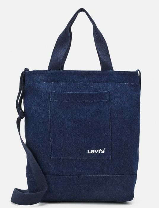 Torba jeans denim Levi's nowa pasek zamek