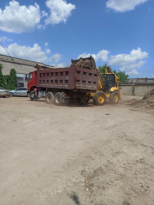 Вывоз мусора снос домов демонтаж копка котлована экскаватор погрузчик