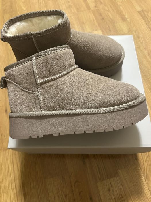 Угги бежево сірі 36, розмір