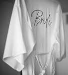 Szlafrok z napisem Bride