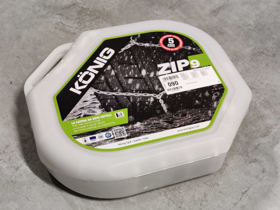 Łańcuchy śniegowe Konig Zip 9 rozmiar 090 14" 15" 16" 17"