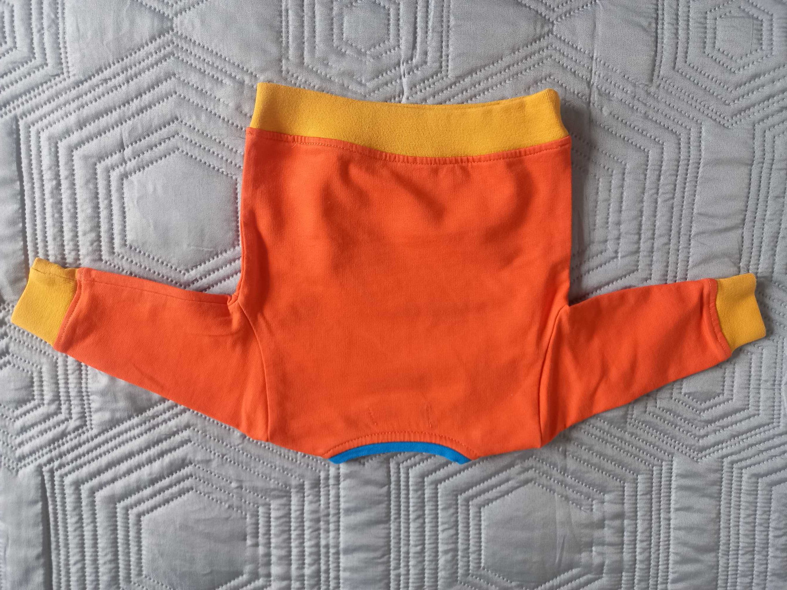 Pomarańczowa bluza dla chłopca 5.10.15 rozmiar 62