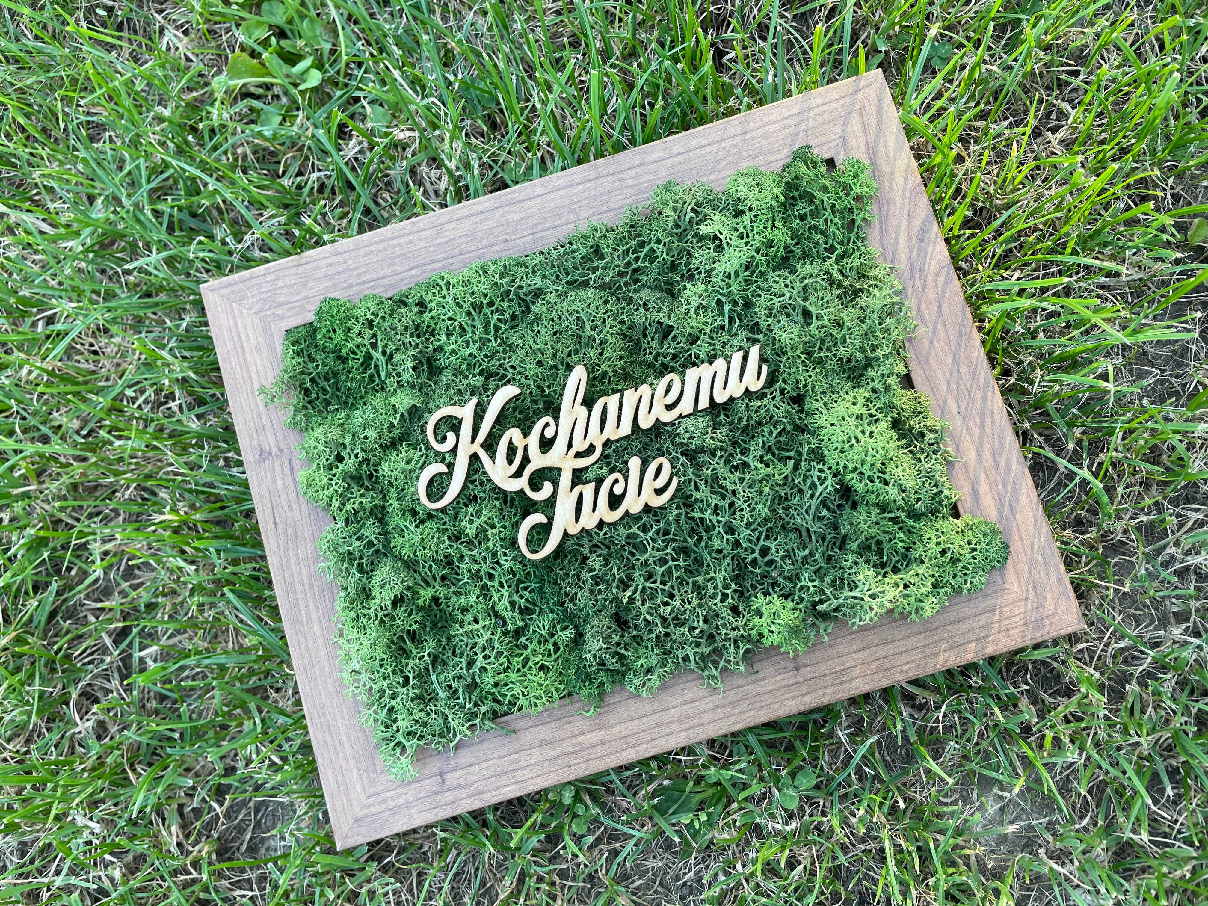 Obraz z chrobotka - Kochanemu tacie - Prezent