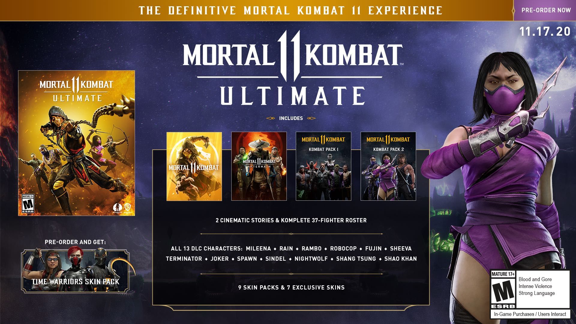 Акаунт mortal kombat 11 ultimate edition diablo imortal 600lvl