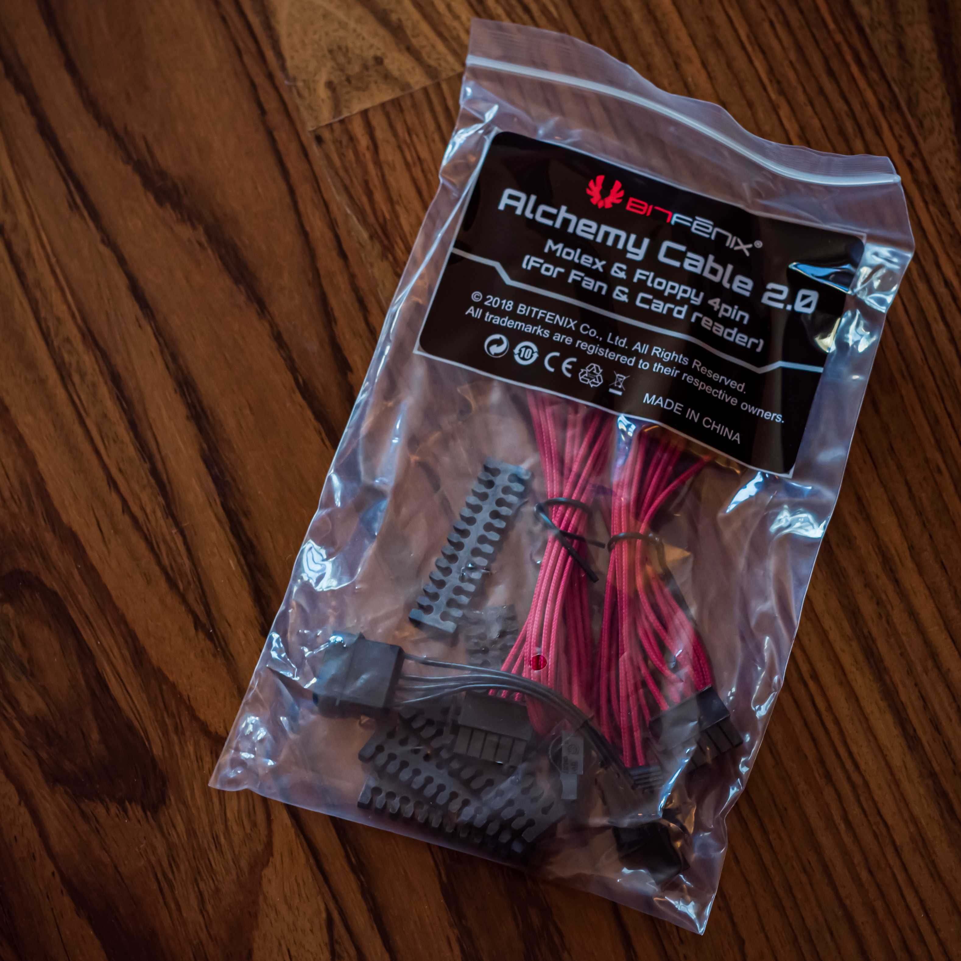 BitFenix Alchemy 2.0 PSU Cable Kit BQT-Series DPP Czerwone