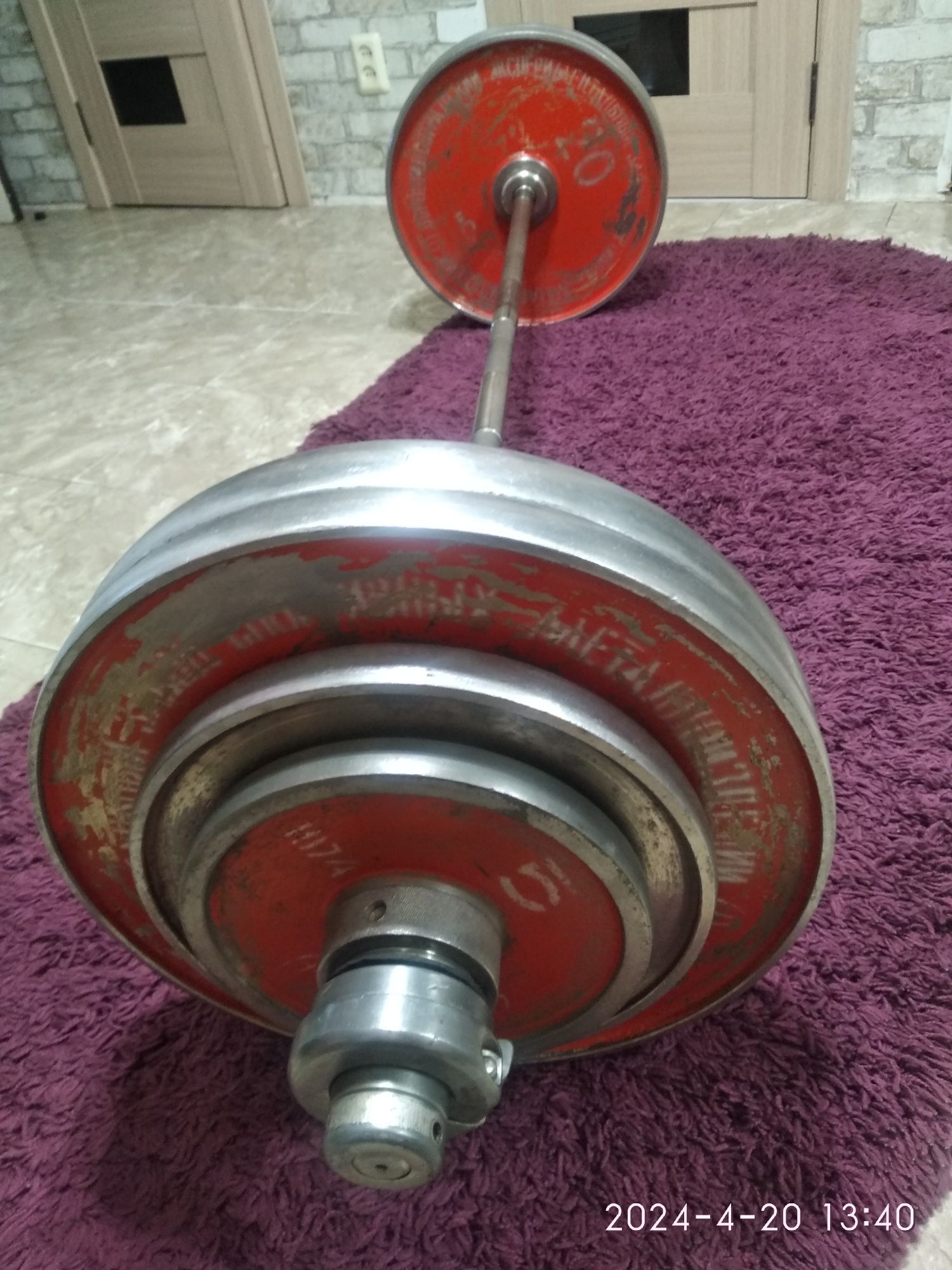 Штанга Олімпійська 55 мм, 120 кг