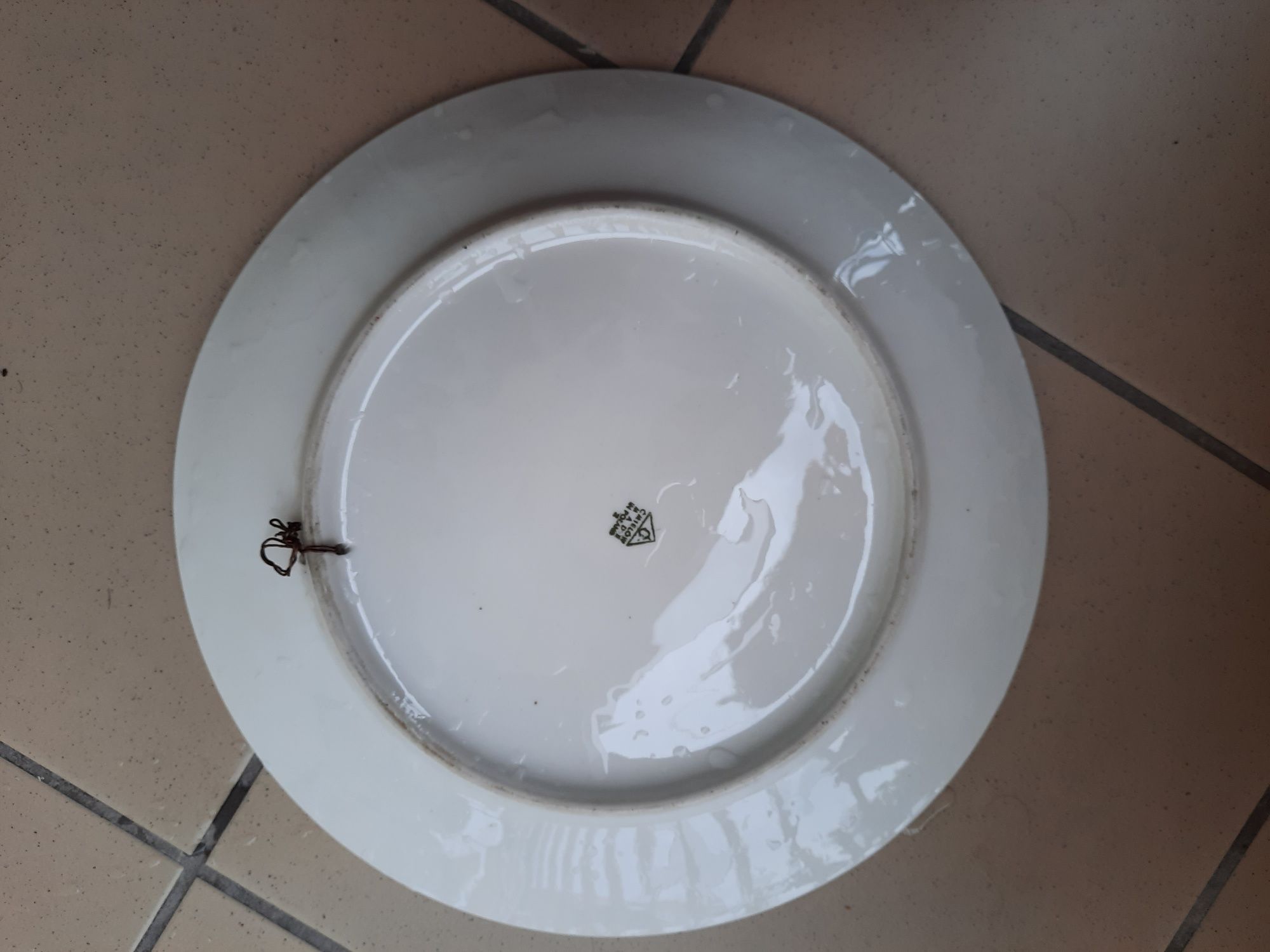 Talerz z porcelany Ćmielów