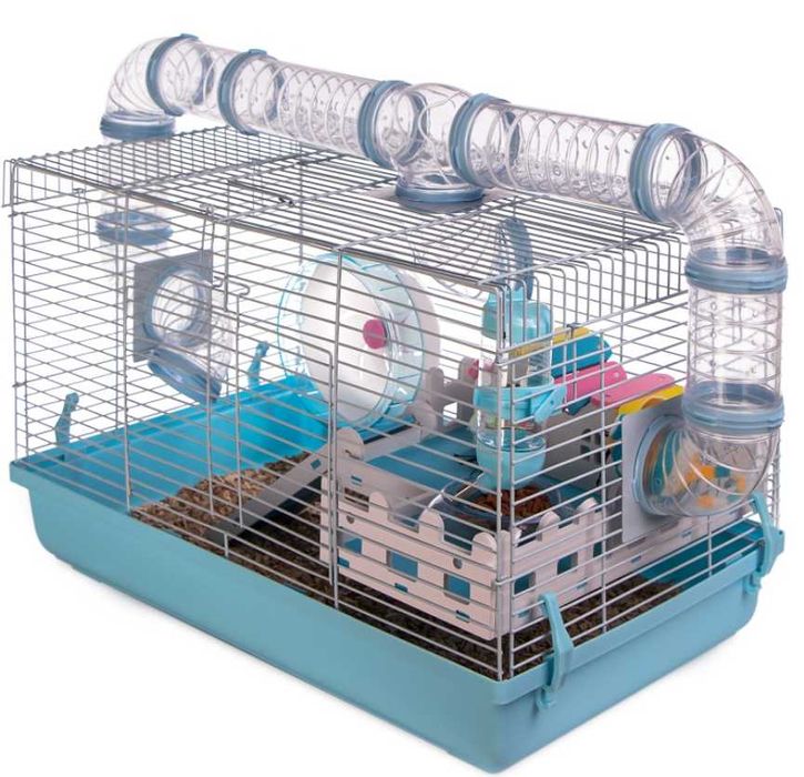 Klatka dla Chomika NOWA domek z tunelami ZESTAW dla gryzoni myszy